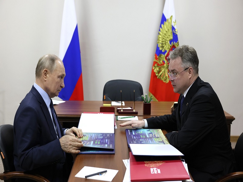 Встреча с губернатором Ставропольского края Владимиром Владимировым.
