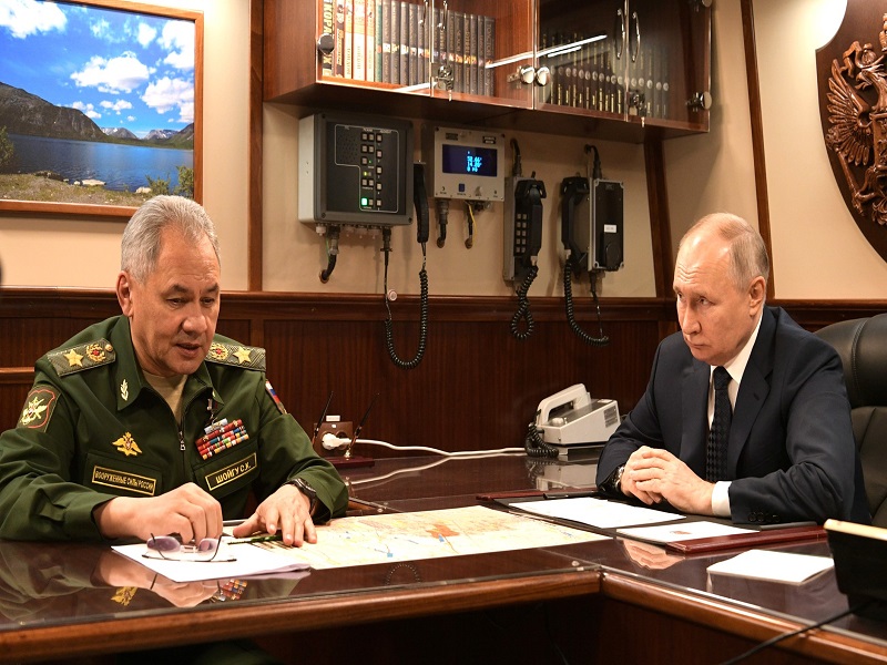 Встреча с Министром обороны Сергеем Шойгу.