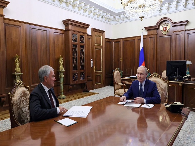 Встреча с Председателем Государственной Думы Вячеславом Володиным.